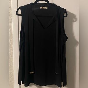 Michael Kors Women’s Plus Size 2X black shell tank